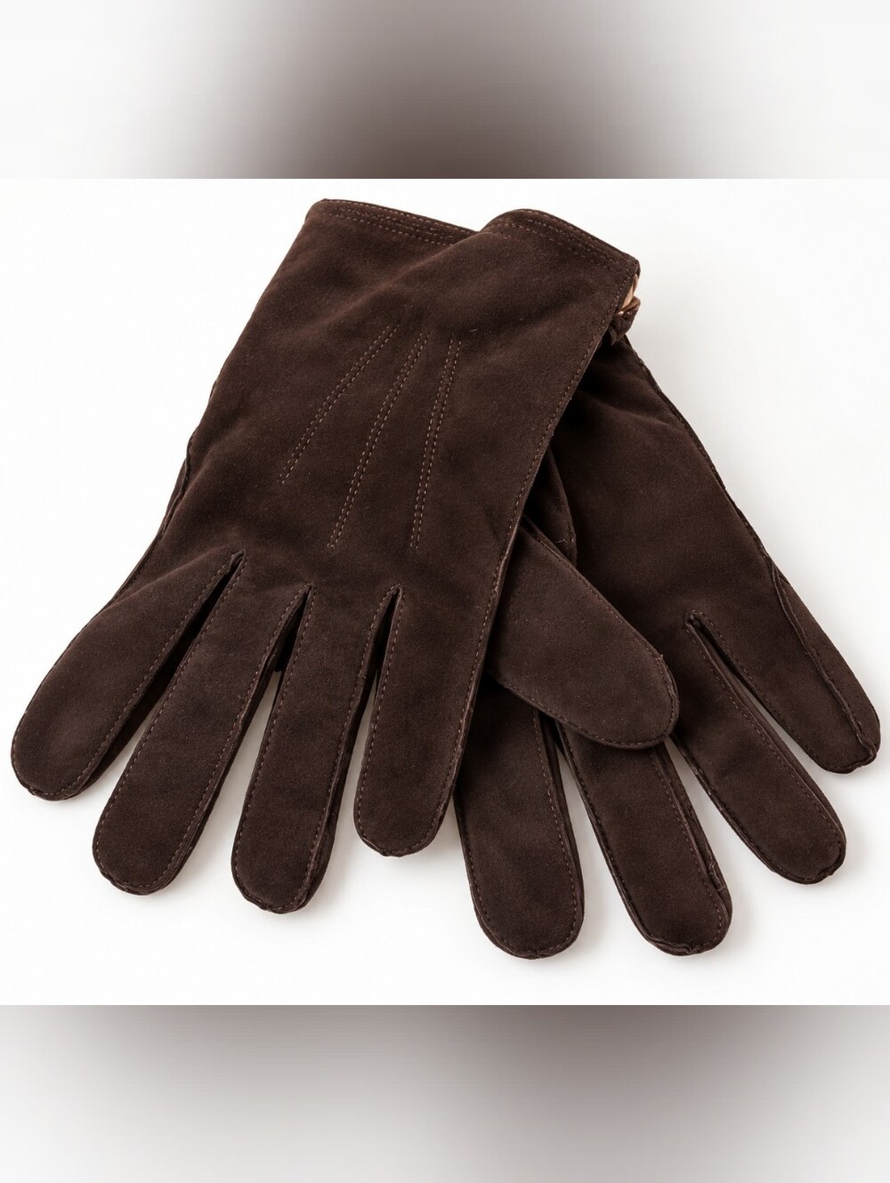 ORCIANI Italian Suede Leather Gloves Brown NWT Luxury Winter Gloves-